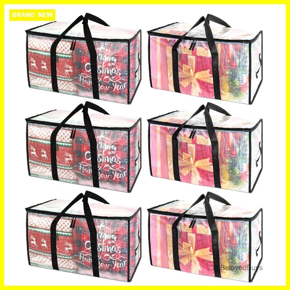 Heavy-Duty Oversized Moving Bags 6-Pack with Reinforced Handles